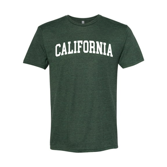 Wild Bobby State of California College Style Men Premium Tri Blend Tee