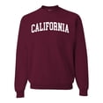thumbnail image 1 of Wild Bobby State of California College Style Unisex Crewneck Sweatshirt, 1 of 6