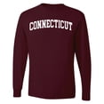 thumbnail image 1 of Wild Bobby State of Connecticut College Style Men Long Sleeve Shirt, 1 of 6