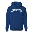 thumbnail image 1 of Wild Bobby State of Connecticut College Style Unisex Hoodie Sweatshirt, 1 of 6