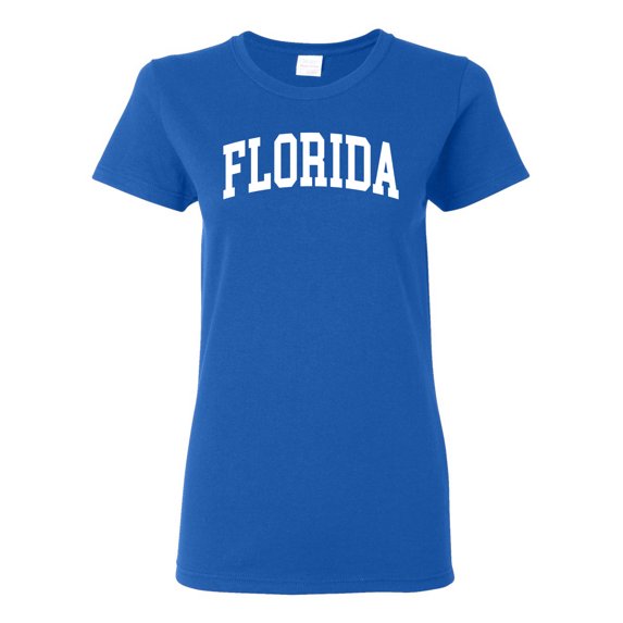 Wild Bobby State of Florida College Style Women Graphic Tee