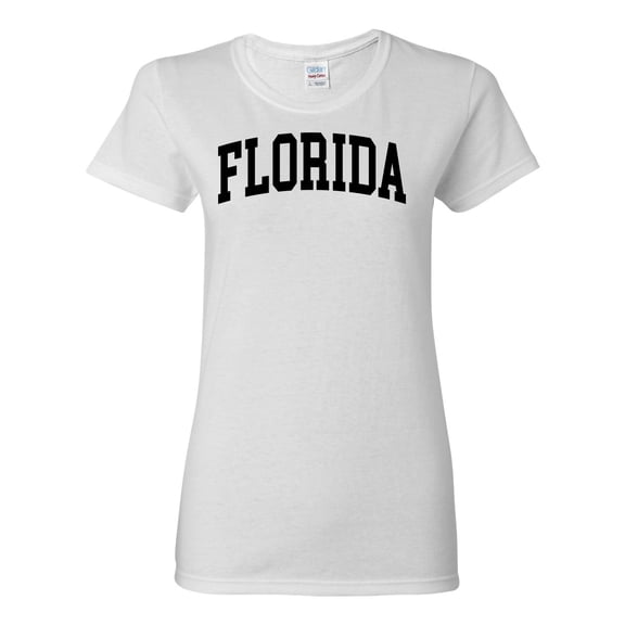 Wild Bobby State of Florida College Style Women Graphic Tee