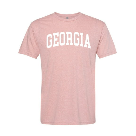 Wild Bobby State of Georgia College Style Men Premium Tri Blend Tee