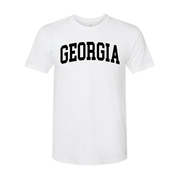 Wild Bobby State of Georgia College Style Men Premium Tri Blend Tee
