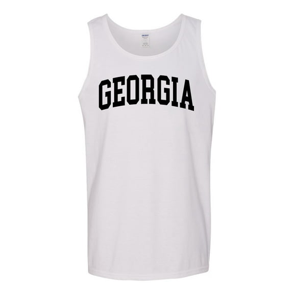 Wild Bobby State of Georgia College Style Men Tank Top