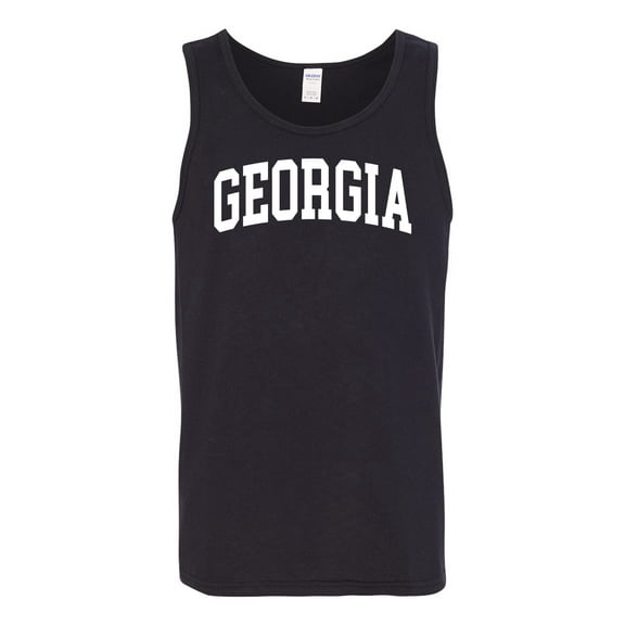Wild Bobby State of Georgia College Style Men Tank Top