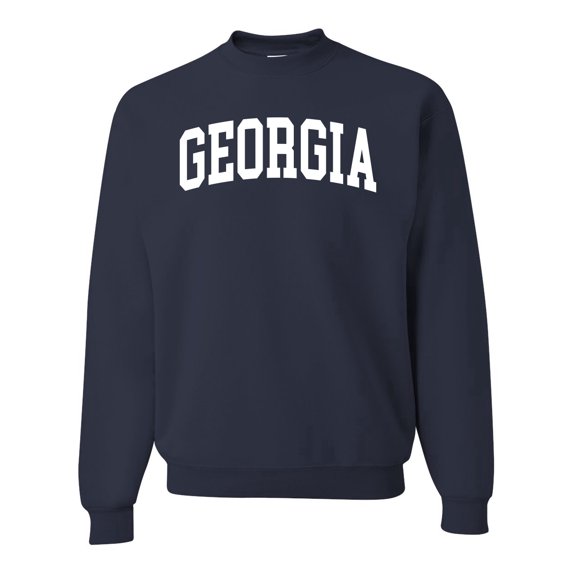 Wild Bobby State of Georgia College Style Unisex Crewneck Sweatshirt