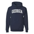 thumbnail image 1 of Wild Bobby State of Georgia College Style Unisex Hoodie Sweatshirt, 1 of 6
