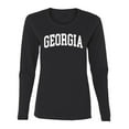 thumbnail image 1 of Wild Bobby State of Georgia College Style Women Graphic Long Sleeve Tee, 1 of 5