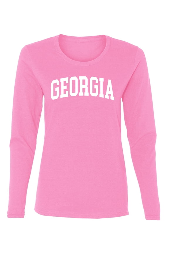 State of Georgia College Style Women Graphic Long Sleeve Tee