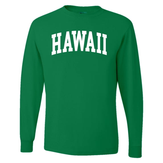 Wild Bobby State of Hawaii College Style Men Long Sleeve Shirt