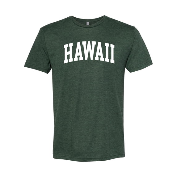 Wild Bobby State of Hawaii College Style Men Premium Tri Blend Tee