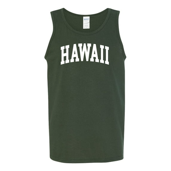 Wild Bobby State of Hawaii College Style Men Tank Top