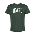 thumbnail image 1 of Wild Bobby State of Idaho College Style Men Premium Tri Blend Tee, 1 of 5