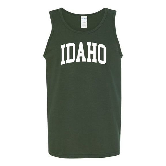 Wild Bobby State of Idaho College Style Men Tank Top