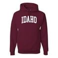 thumbnail image 1 of Wild Bobby State of Idaho College Style Unisex Hoodie Sweatshirt, 1 of 1