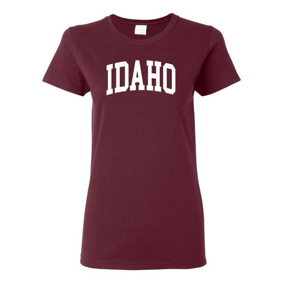 Wild Bobby State of Idaho College Style Women Graphic Tee