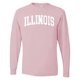 thumbnail image 1 of Wild Bobby State of Illinois College Style Men Long Sleeve Shirt, 1 of 6