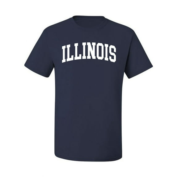 Wild Bobby State of Illinois College Style Men Tee