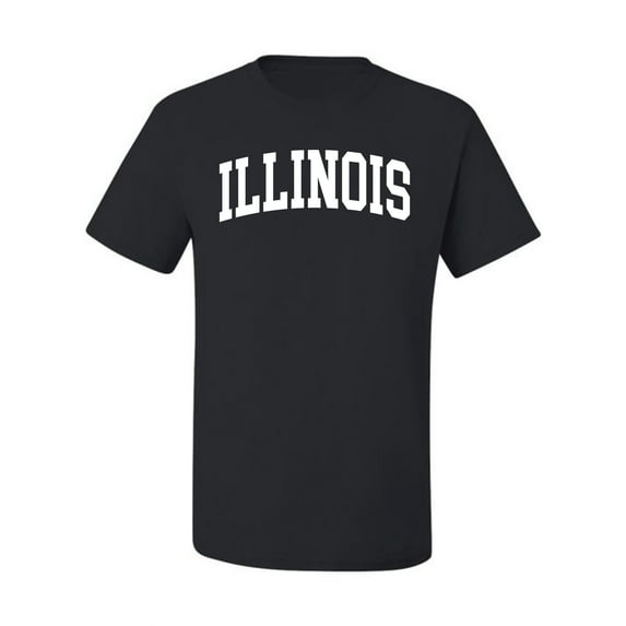 Wild Bobby State of Illinois College Style Men Tee