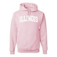 thumbnail image 1 of Wild Bobby State of Illinois College Style Unisex Hoodie Sweatshirt, 1 of 6
