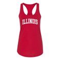 thumbnail image 1 of Wild Bobby State of Illinois College Style Women Racerback Tank Top, 1 of 5