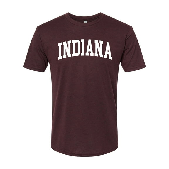 Wild Bobby State of Indiana College Style Men Premium Tri Blend Tee