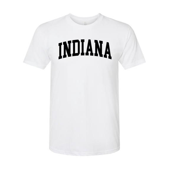 Wild Bobby State of Indiana College Style Men Premium Tri Blend Tee
