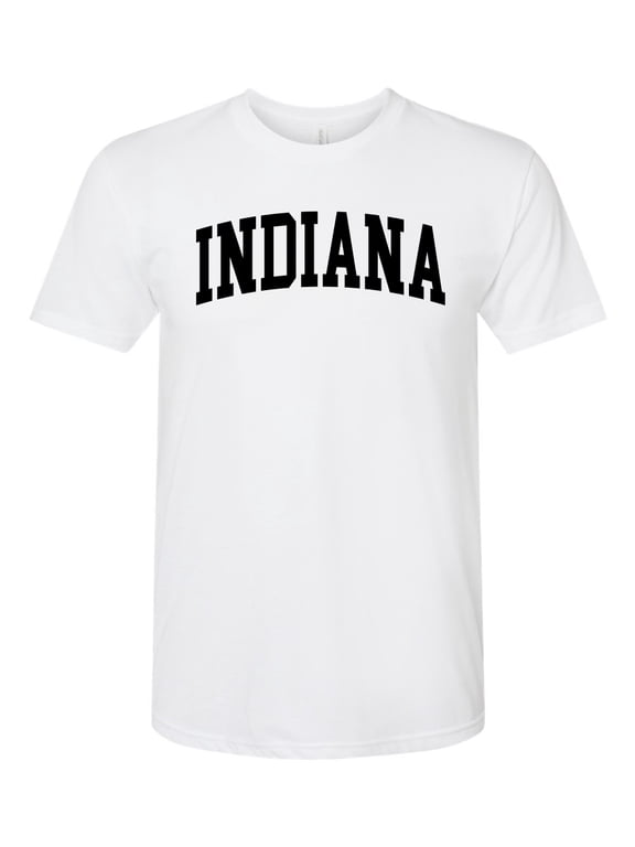 State of Indiana College Style Men Premium Tri Blend Tee