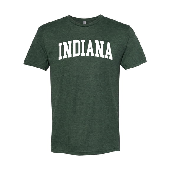 Wild Bobby State of Indiana College Style Men Premium Tri Blend Tee