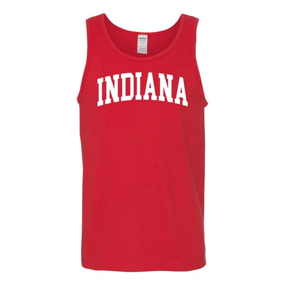 Wild Bobby State of Indiana College Style Men Tank Top