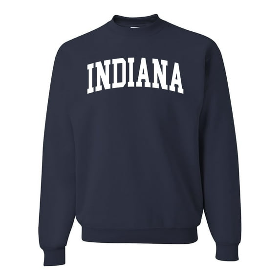 Wild Bobby State of Indiana College Style Unisex Crewneck Sweatshirt