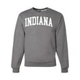 thumbnail image 1 of Wild Bobby State of Indiana College Style Unisex Crewneck Sweatshirt, 1 of 6