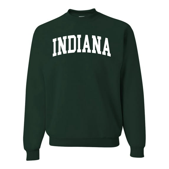 Wild Bobby State of Indiana College Style Unisex Crewneck Sweatshirt