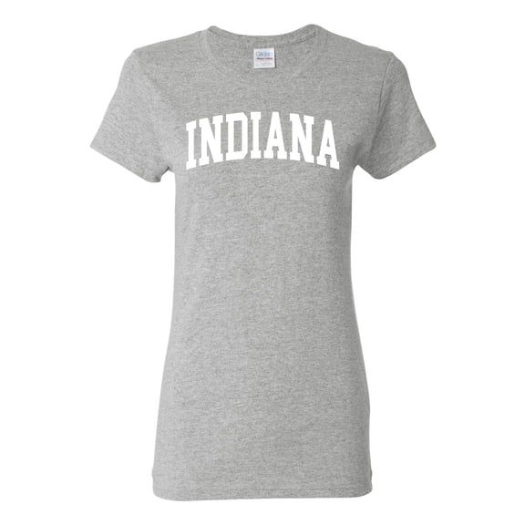Wild Bobby State of Indiana College Style Women Graphic Tee