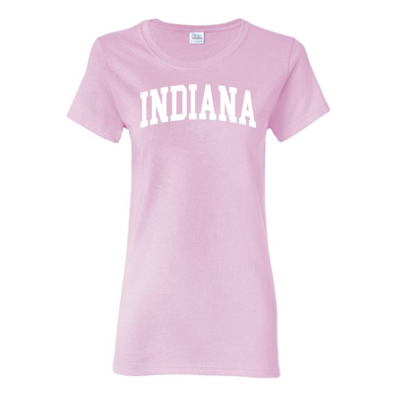 Wild Bobby State of Indiana College Style Women Graphic Tee