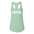 thumbnail image 1 of Wild Bobby State of Indiana College Style Women Racerback Tank Top, 1 of 5