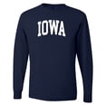 thumbnail image 1 of Wild Bobby State of Iowa College Style Men Long Sleeve Shirt, 1 of 6