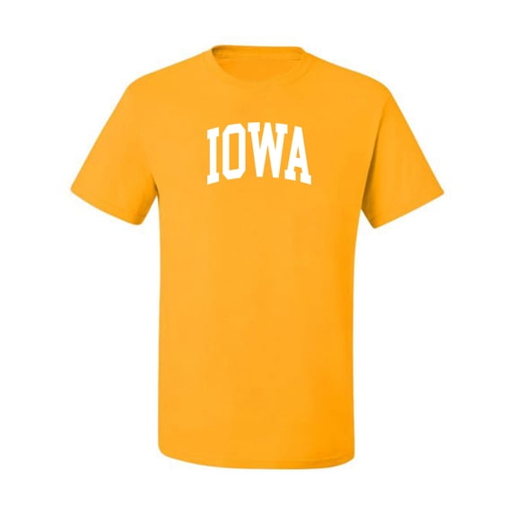 Wild Bobby State of Iowa College Style Men Tee