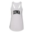 thumbnail image 1 of Wild Bobby State of Iowa College Style Women Racerback Tank Top, 1 of 5