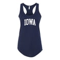 thumbnail image 1 of Wild Bobby State of Iowa College Style Women Racerback Tank Top, 1 of 5