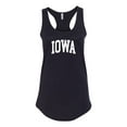 thumbnail image 1 of Wild Bobby State of Iowa College Style Women Racerback Tank Top, 1 of 5