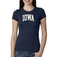 thumbnail image 1 of Wild Bobby State of Iowa College Style Women Slim Fit Junior Tee, 1 of 6