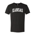 thumbnail image 1 of Wild Bobby State of Kansas College Style Men Premium Tri Blend Tee, 1 of 5