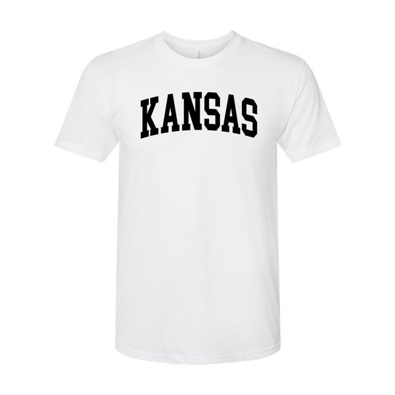 Wild Bobby State of Kansas College Style Men Premium Tri Blend Tee