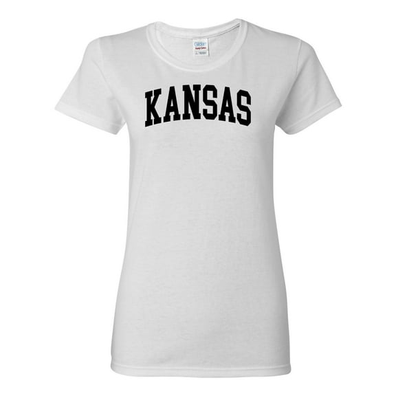 Wild Bobby State of Kansas College Style Women Graphic Tee
