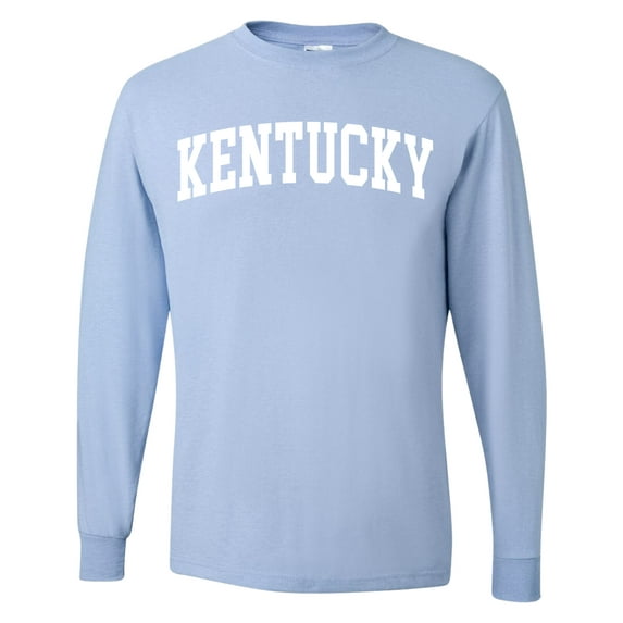 Wild Bobby State of Kentucky College Style Men Long Sleeve Shirt