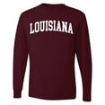 thumbnail image 1 of Wild Bobby State of Louisiana College Style Men Long Sleeve Shirt, 1 of 6