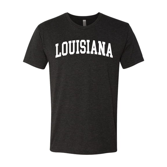 Wild Bobby State of Louisiana College Style Men Premium Tri Blend Tee