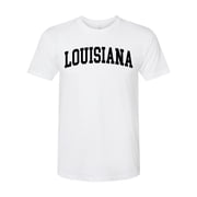 Wild Bobby State of Louisiana College Style Men Premium Tri Blend Tee